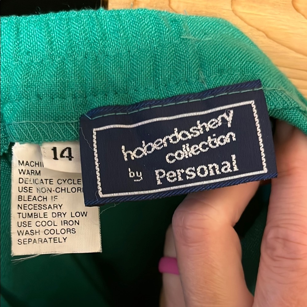 Haberdashery Collection by Persona Vibrant Green Midi Skirt - Picture 2 of 7